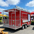 Allbetter Food Truck Trailer with Porch Fully Equipped Outdoor Food Trailer for USA Fully Equipped Barbecue Porch Food Trailer