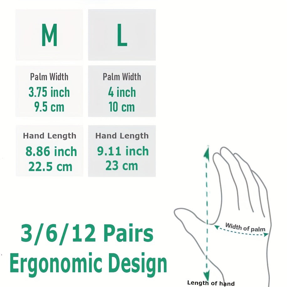Gardening Gloves - Fit Like A Second Skin, Thumb Palm Ergonomic Design Work Gloves, More Protective More Safety, Different Colors for Different Purpose, Men Women Gloves Home Garden Car Daily Works.