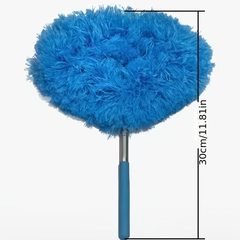 Home Dusting Mop with Telescopic Pole, Ceiling Fan Duster, Ceiling Dusting Mop - Detachable Brush Head for Easy Cleaning - Suitable for Home and RV Use